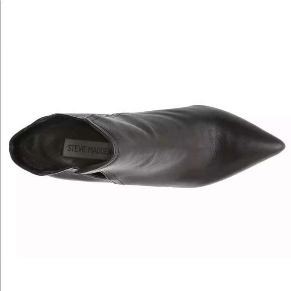 Steve Madden Zanta Leather black cute bootie - Picture 3 of 6